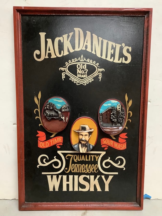 Framed Jack Daniels Wall Decor (18inx27.75in) (1 of 1)