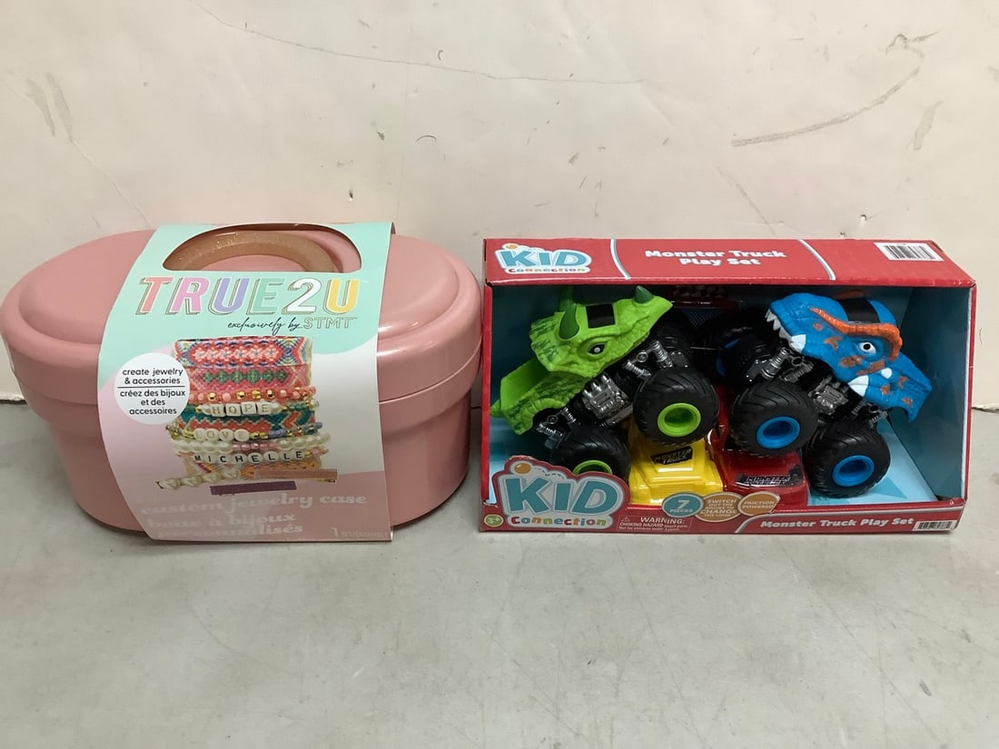 True 2 U jewelry making set and Kid Connection Monter Truck Play Set(brand new): True 2 U jewelry making set and Kid Connection Monter Truck Play Set(brand new)
