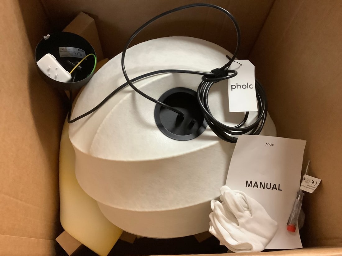 Pholc Cocoon Pendant Light Fixture - White (1 of 1)