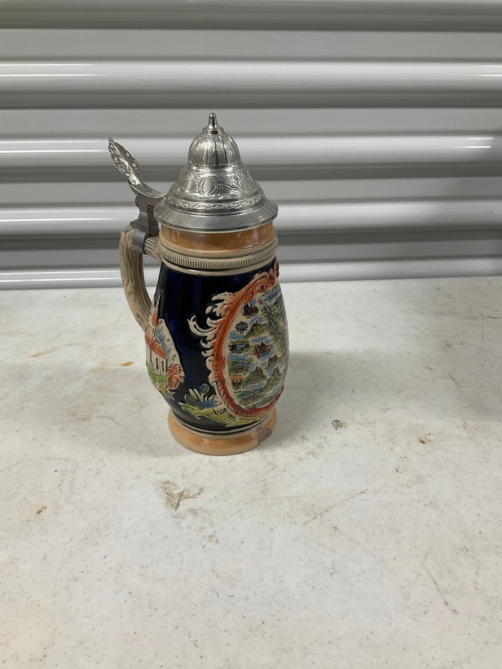 west german beer stein stands 11" tall (1 of 1)