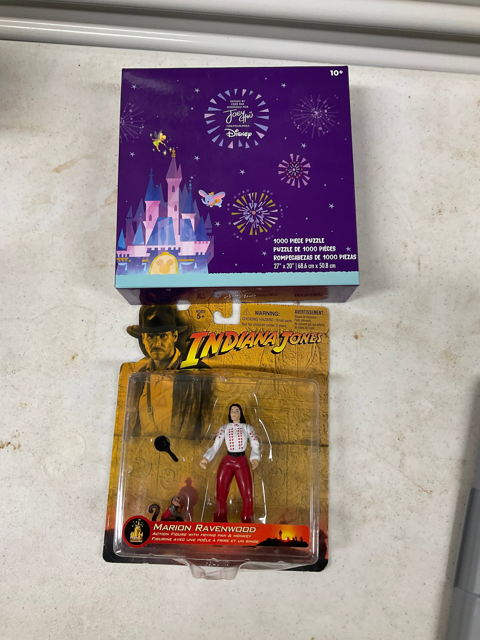 Lot of Joey Chou disney puzzle and Marion Ravenwood action figure: Lot of Joey Chou disney puzzle and Marion Ravenwood action figure