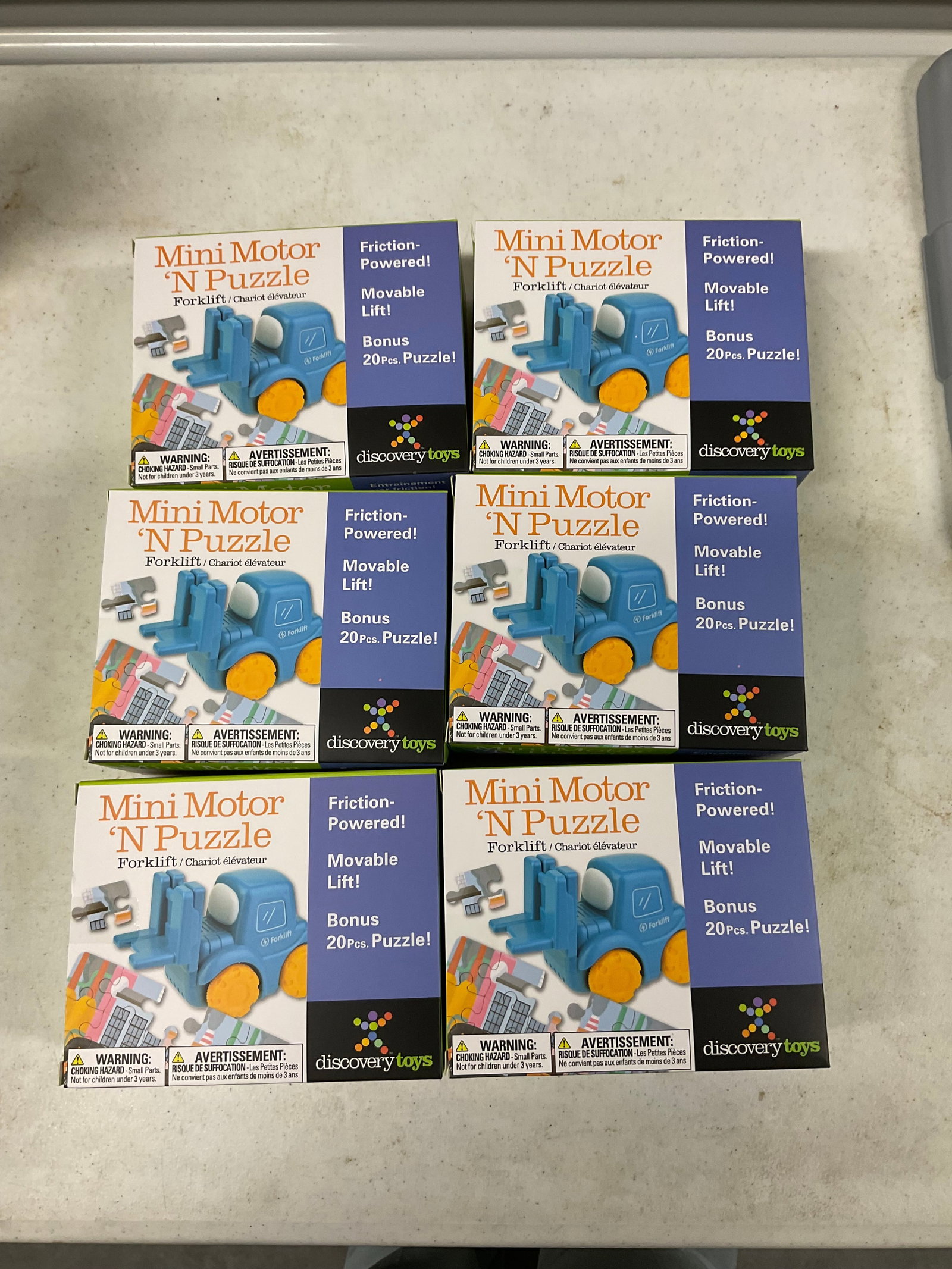 Lot of 6 mini motor 'N Puzzle: Lot of 6 mini motor 'N Puzzle
