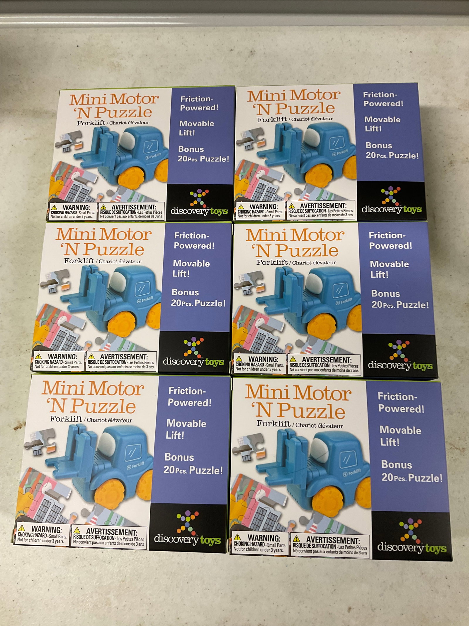 Lot of 6 mini motor 'N Puzzle: Lot of 6 mini motor 'N Puzzle