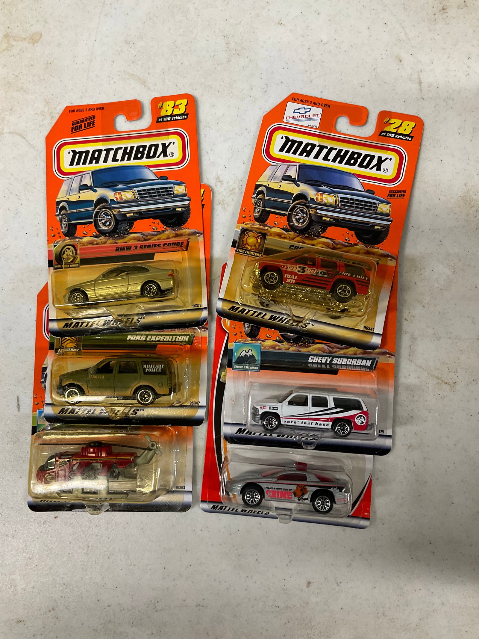 Lot of 6 matchbox cars: Lot of 6 matchbox cars