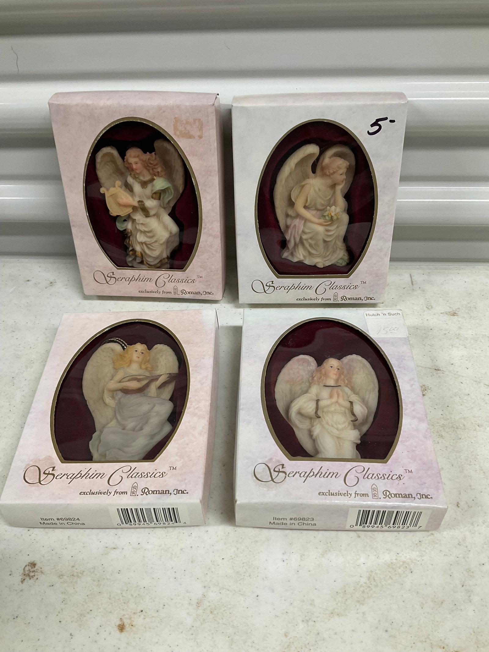 lot of 4 seraphim classic angel ornaments (1 of 1)