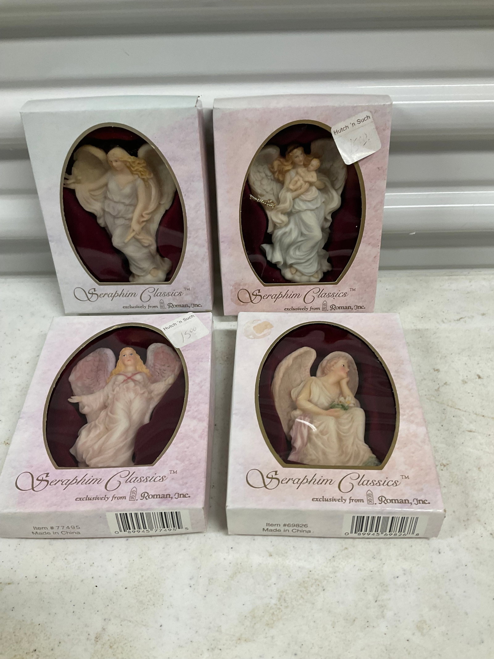 lot of 4 seraphim classic angel ornaments (1 of 1)