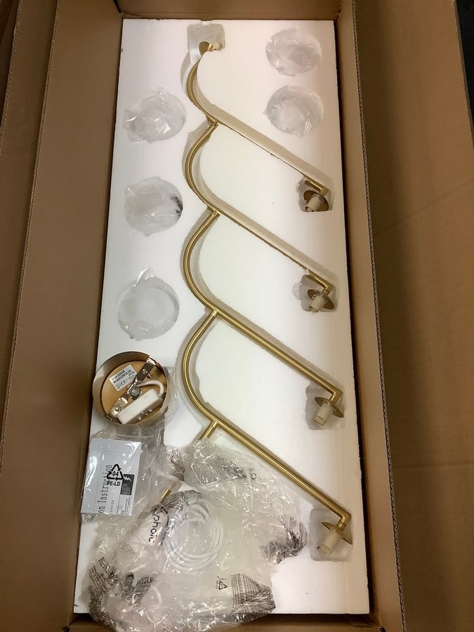 Pholc Mobil opal glass brass pendant lamp(brand new-about 40in.long): Pholc Mobil opal glass brass pendant lamp(brand new-about 40in.long)