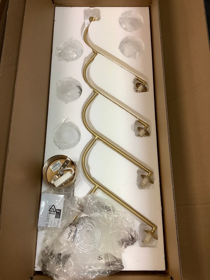 Pholc Mobil opal glass brass pendant lamp(brand new-about 40in.long): Pholc Mobil opal glass brass pendant lamp(brand new-about 40in.long)