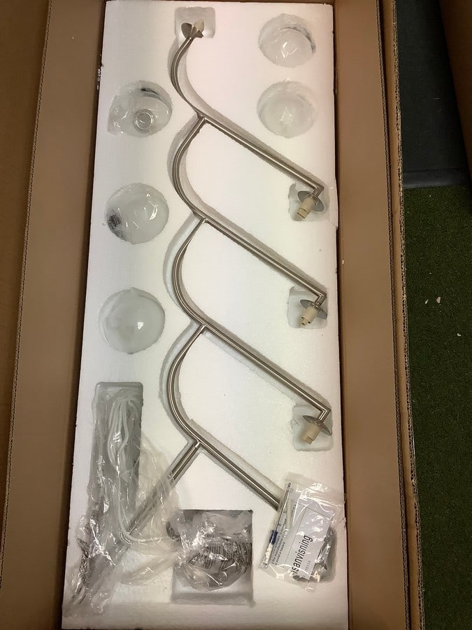 Pholc Mobil opal glass nickel pendant lamp(brand new-about 40in.long) (1 of 1)