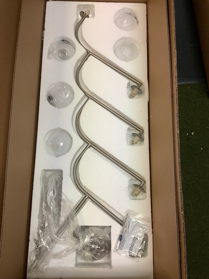 Pholc Mobil opal glass nickel pendant lamp(brand new-about 40in.long): Pholc Mobil opal glass nickel pendant lamp(brand new-about 40in.long)