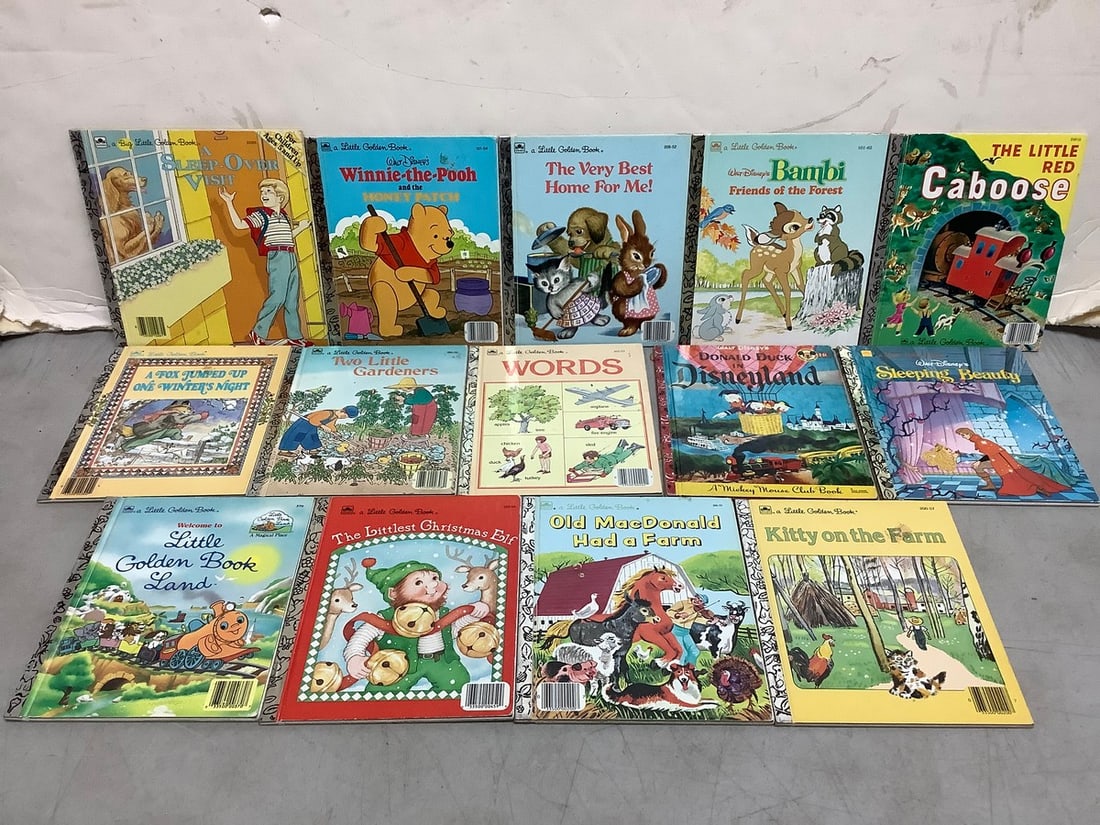 Vintage children's books(Sleeping Beauty, Donald Duck in Disneyland, The Little Red Caboose, and: Vintage children's books(Sleeping Beauty, Donald Duck in Disneyland, The Little Red Caboose, and more)