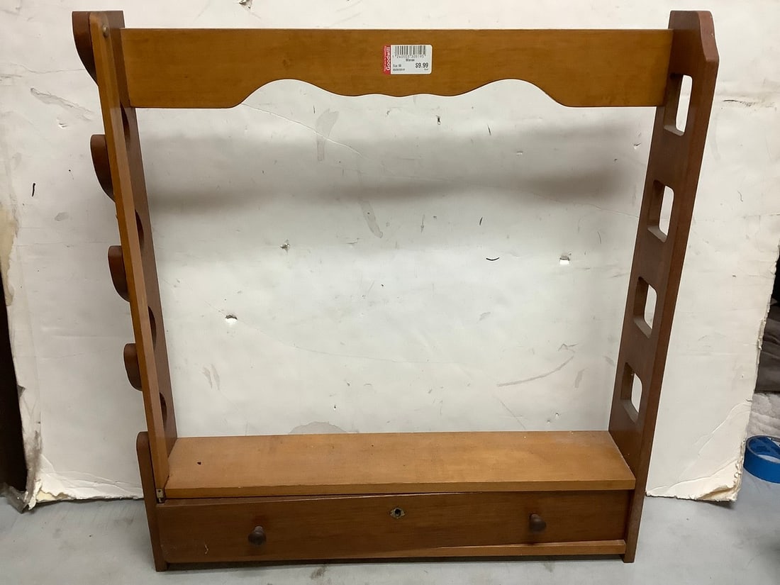 Wooden Organizer with Drawer (28.25inx26.25inx4.75in) (1 of 1)