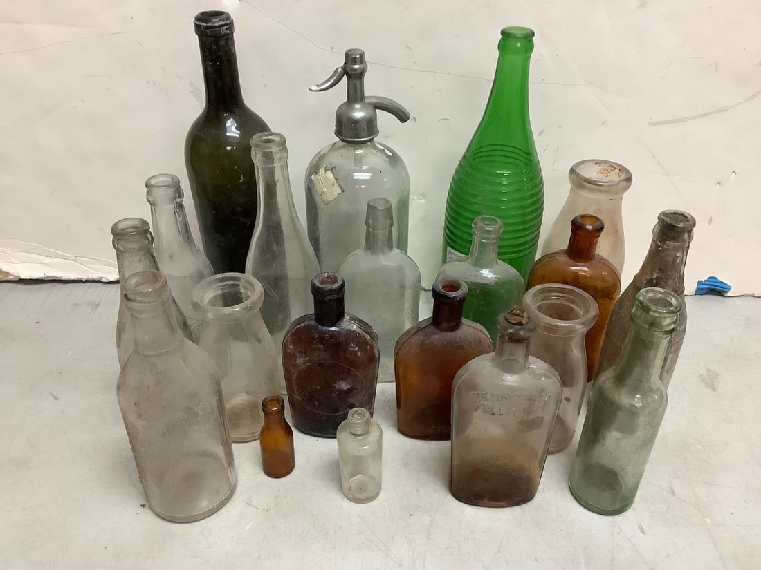 Various Glass Bottles (Tallest - 12.25in) (1 of 1)