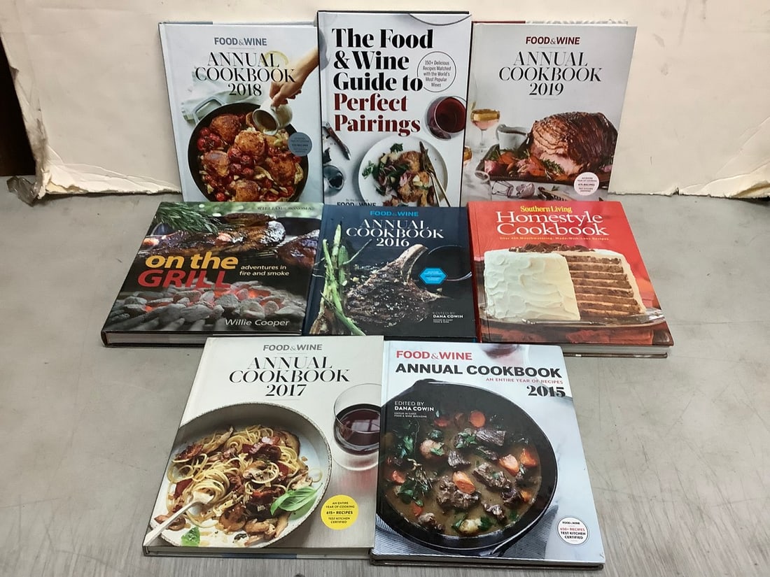 Various Cook Books (Food and Wine, On the Grill, Southern Living): Various Cook Books (Food and Wine, On the Grill, Southern Living)