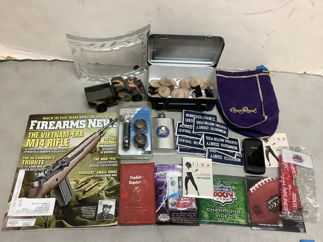 Flask, Toy Truck, Socket Splitter, Firearms Magazine and more: Flask, Toy Truck, Socket Splitter, Firearms Magazine and more