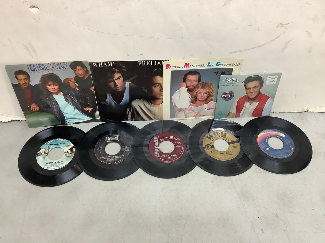 Vintage 45's, album art covers, and Elvis 16-Month 2000 Mini Calendar: Vintage 45's, album art covers, and Elvis 16-Month 2000 Mini Calendar