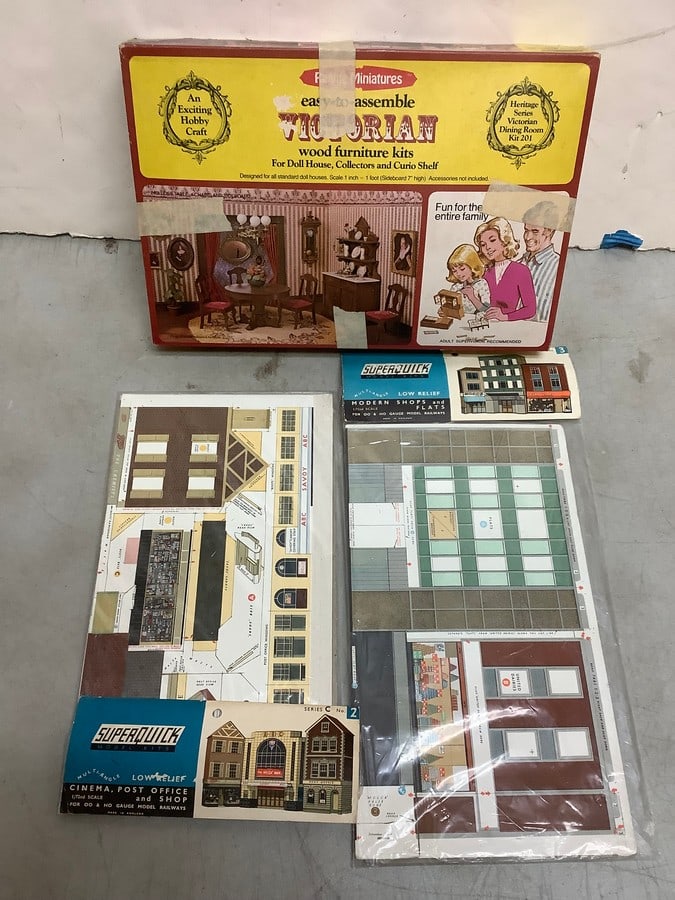 Realife Miniatures Wood Furniture Kits and Superquick HO Models: Realife Miniatures Wood Furniture Kits and Superquick HO Models