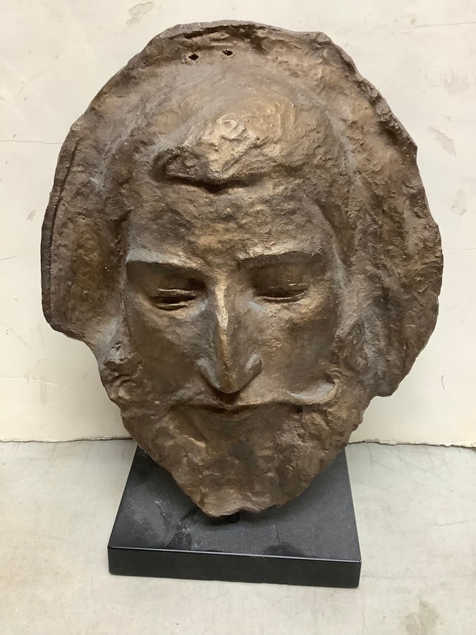 Paul Gauguin Sculpture Death Mask (12in Tall): Paul Gauguin Sculpture Death Mask (12in Tall)