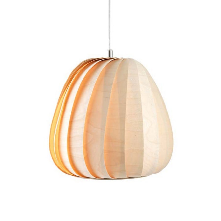 Tom Rossau Pendant Light - Birch Veneer Natural: Tom Rossau Pendant Light - Birch Veneer Natural