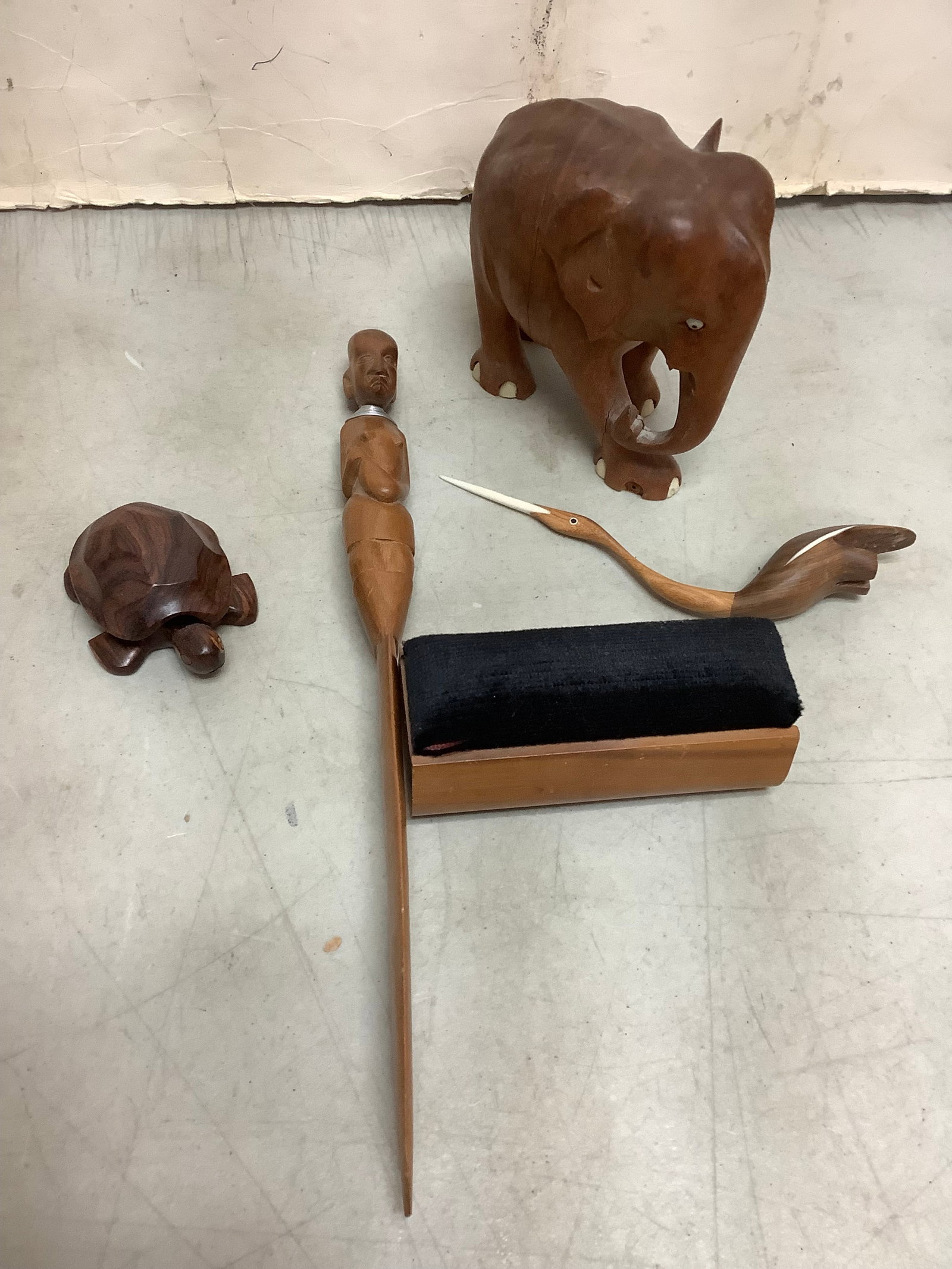Wooden Animal Statues, Discwasher and more (Tallest - 5in): Wooden Animal Statues, Discwasher and more (Tallest - 5in)