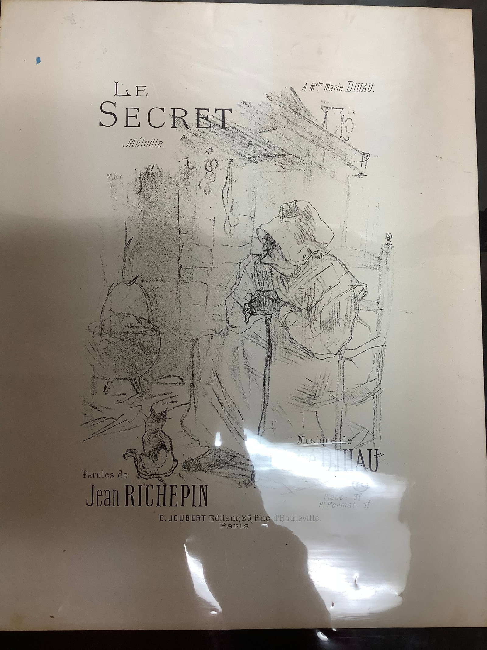 Le Secret sketch art print(11in.x14in.): Le Secret sketch art print(11in.x14in.)