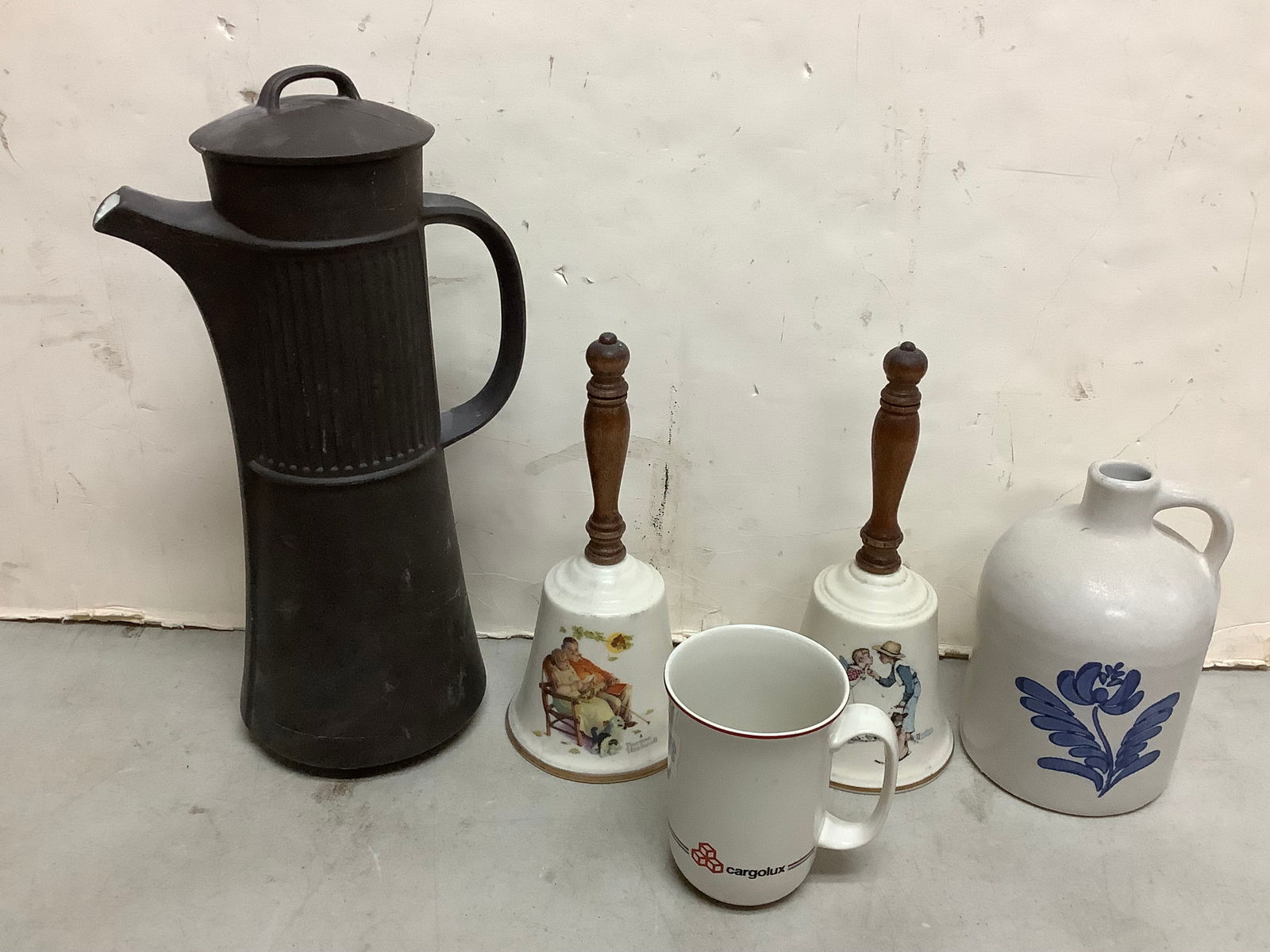Ceramic bells, stoneware jug, ceramic mug, and more (Gorham, Villeroy & Boch, Dansk, (1 of 1)