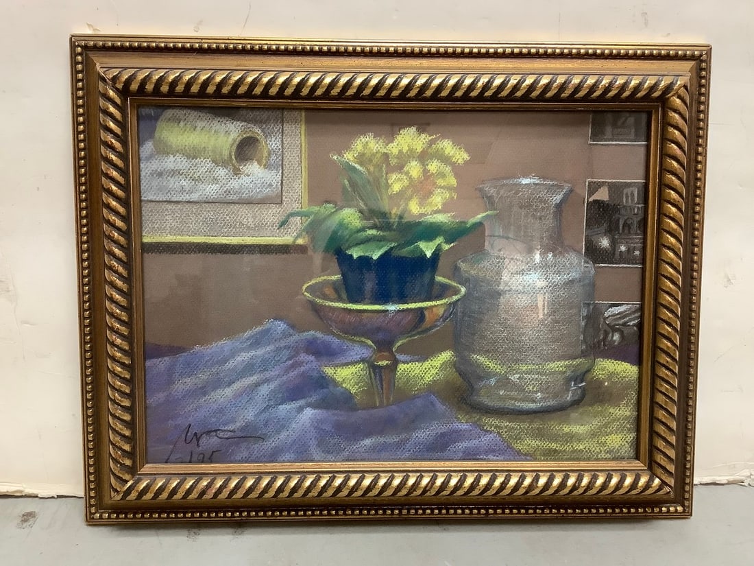 Framed and signed pastel artwork(17.5in.x13.5in.) (1 of 1)