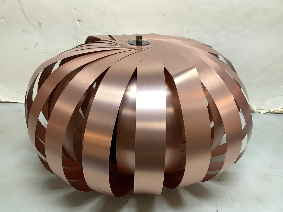 Tom Rossau copper brushed aluminum pendant light fixture (brand new) (1 of 1)