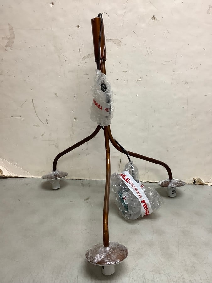 3 light copper light fixture(brand new) (1 of 1)