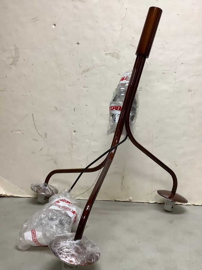 3 light copper light fixture(brand new) (1 of 1)