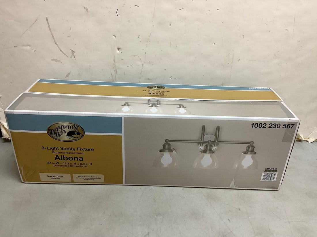 Hampton Bay 3-Light Albona Vanity fixture (1 of 1)