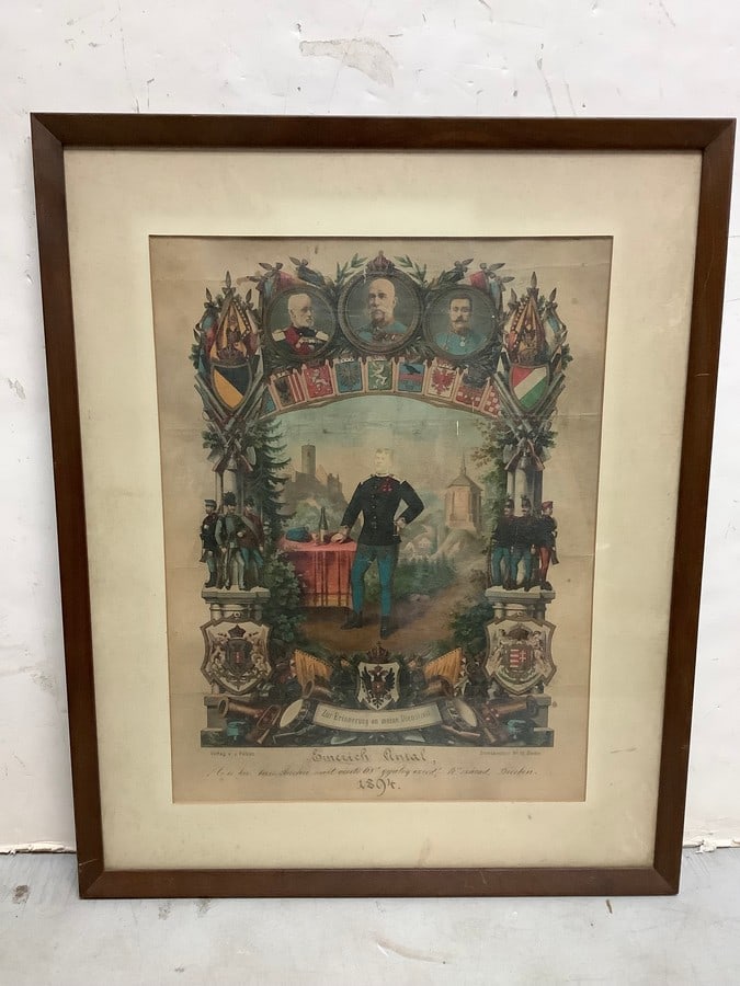 Framed vintage art print(19.5in.x24in.) coa francis mcginley (1 of 1)