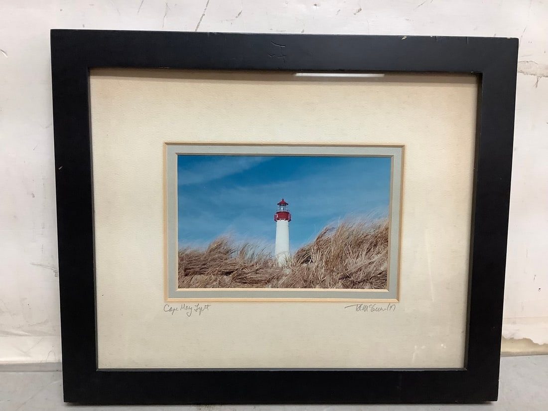 Framed Cape May light photographic print(9.25in.x11in.) (1 of 1)