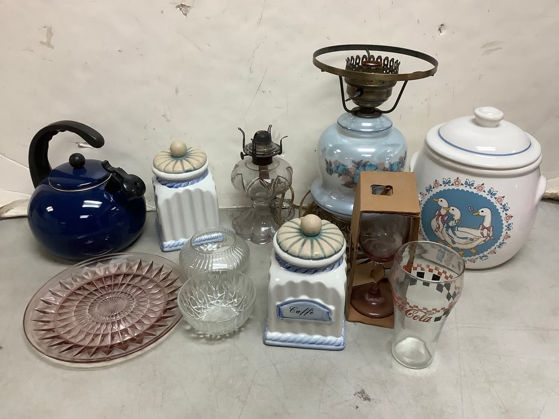 Carious Ceramic Jars, Glasses, Bowls, Tea Kettle and more (Tallest - 12.5in) (1 of 1)