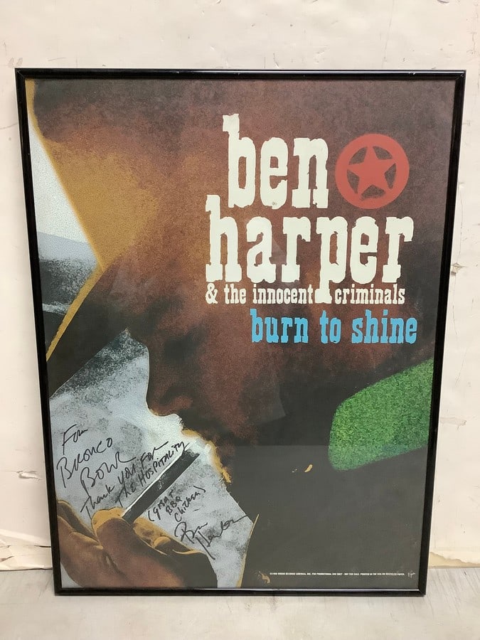 Ben Harper framed poster(18in.x24in.): Ben Harper framed poster(18in.x24in.)