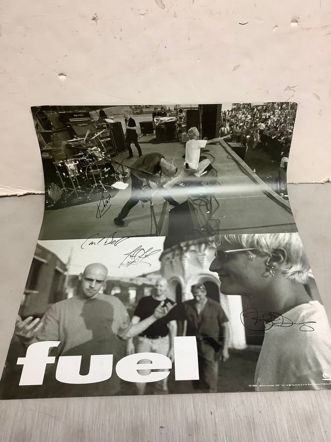 1998 Fuel concert autographed poster Dallas Texas(24in.x28in.-double sided) (1 of 1)