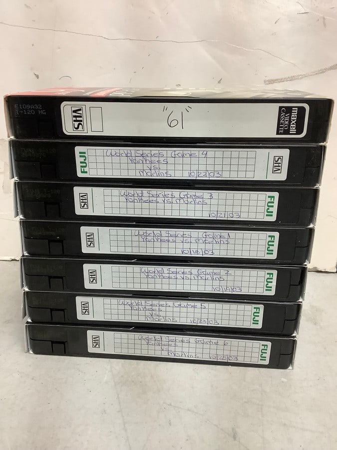 2003 Yankees/Marlins World Series Tapes Games I-G (1 of 1)