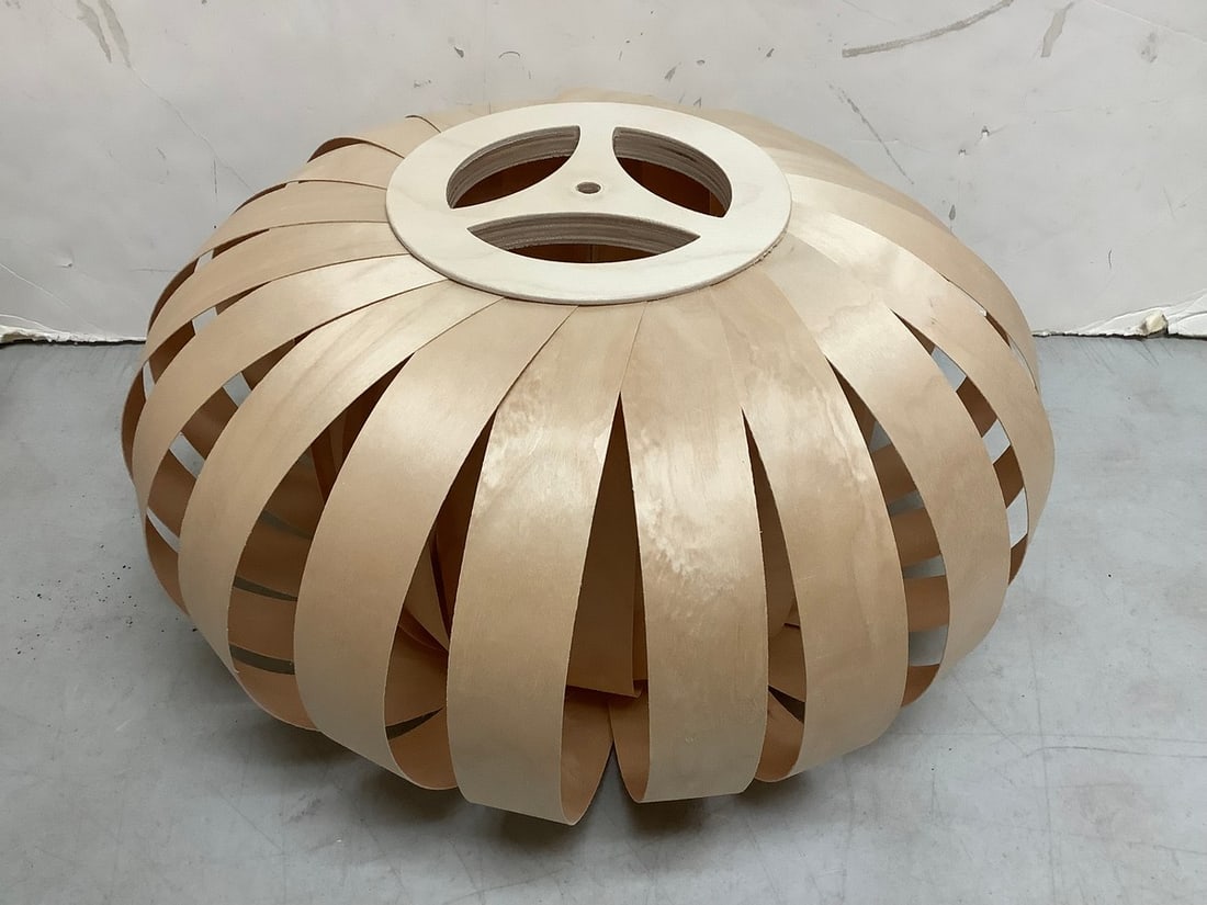 Tom Rossau birch natural pendant light(no wire included-8.5in.tall) (1 of 1)