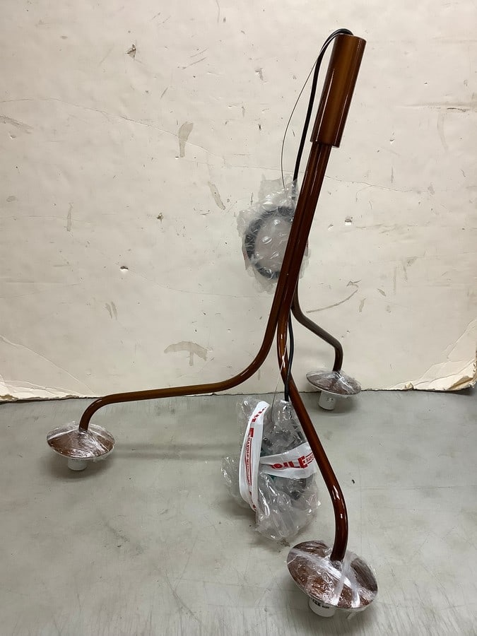 3 bulb copper light fixture(brand new-31in.tall) (1 of 1)