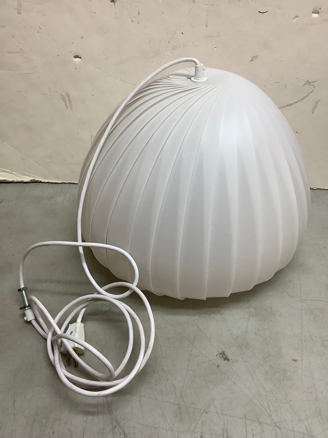 Tom Rossau plastic/white pendant light(brand new-15in.tall) (1 of 1)