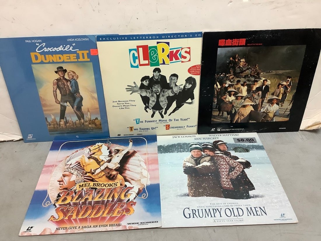 Laser discs(Grumpy Old Men, Blazing Saddlers, Clerks, and more) (1 of 1)