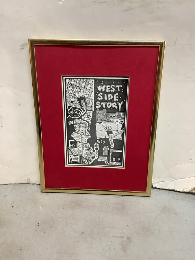 Framed comic artwork 12.25x9.5 (1 of 1)