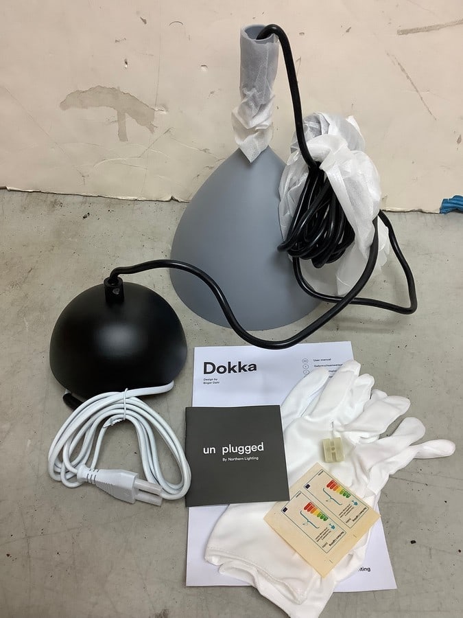 Dokka pendant light grey fixture(10in.tall): Dokka pendant light grey fixture(10in.tall)