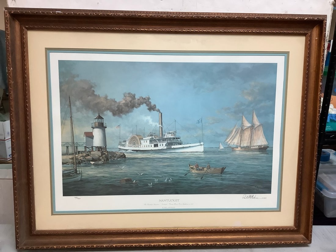 Framed and Signed by Paul McGehee Nantucket Artwork - 1981 (33inx43in) (1 of 1)