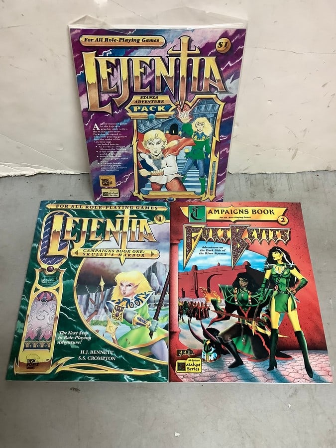 Vintage 1980s Leientia Role Playing Books (Very Good Condition) (1 of 1)