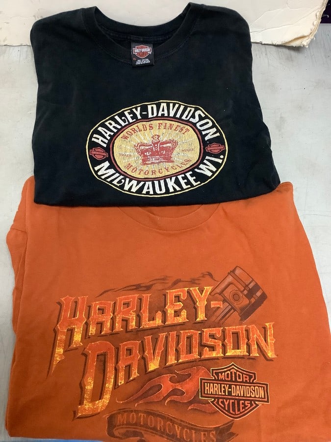 Harley Davidson Vintage Tshirts (2 Sided Graphics) XL/2XL: Harley Davidson Vintage Tshirts (2 Sided Graphics) XL/2XL