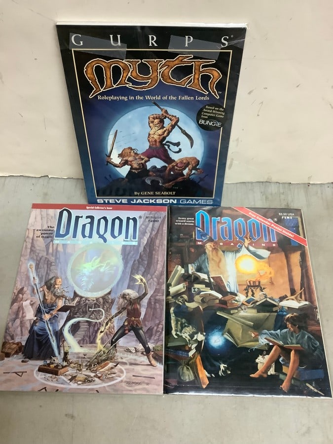 Vintage Dragon and Gurps Role Playing Magazines (very good condition) (1 of 1)