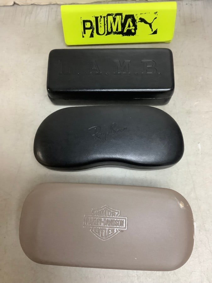 Designer Eyeglass Case Lot - Rayban, Harley Davidson, Puma and more (1 of 1)