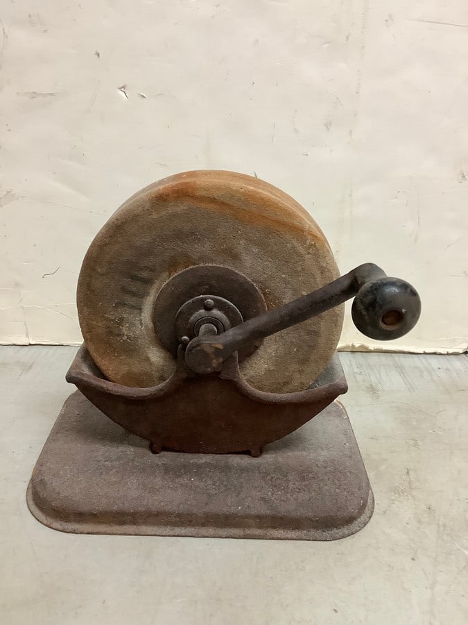 Vintage Grinding Wheel Hand Crank (8in Tall) (1 of 1)
