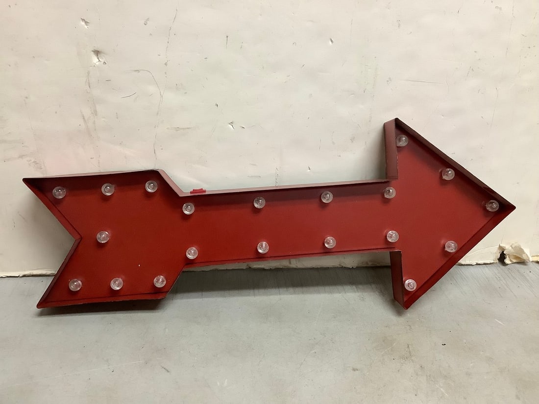 Battery Operated Red Arrow Wall Decor (24in Long) (1 of 1)